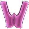 Nafukovací balónik písmeno W ružové 102 cm - Grabo - Grabo