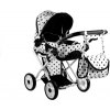 WELLHOX Vozík pre bábiky Alice Hlboký, nosič, taška, posteľná bielizeň
