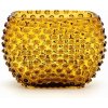 Váza 15cm - Hobnail - Ananás - amber