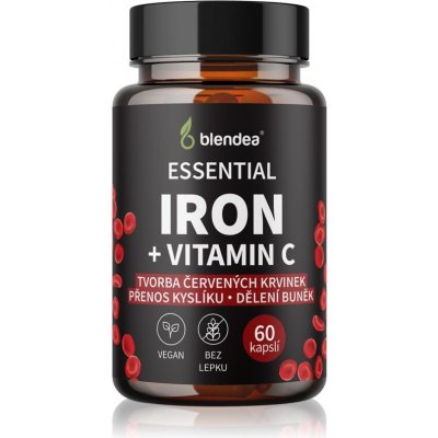 Blendea Iron + Vitamin C kapsuly pre normálnu tvorbu červených krviniek a hemoglobínu 60 cps