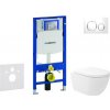 Geberit Duofix - Set predstenovej inštalácie, klozetu Oudee Vortex a dosky softclose, tlačidlo Sigma20, biela/chróm SANI11CA3174