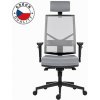 Powerton ERGO MARIE Kancelářské ergonomické křeslo, Světle šedé