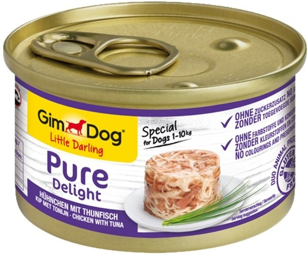 GimDog Pure Delight kura s tuniakom 85 g
