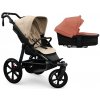 TFK ProA 2v1 Sand Combi carrycot + Seat unit Hlboká vanička Salmon
