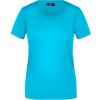 James & Nicholson Tričko JN 901, krátký rukáv, dámské COT02090144002-turquoise M Tyrkysová