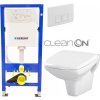 GEBERIT Duofix tlačítko DELTA50 bílé WC CERSANIT CARINA + SEDADLO 458.103.00.1 50BI CA1