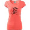 Gravel Bike - kostra - Dámske tričko Pure - M ( Korálová )