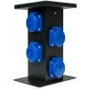 Pawbol Stĺpiková rozvodnica záhradná zásuvková 240mm 4x230V IP44 čierna B.18.MS05C