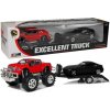 mamido Súprava vozidla Red Monster Truck čierna BMW Odťahové vozidlo 58 cm