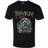 Tričko metal ROCK OFF Trivium Skelly Flower Čierna