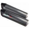 GPR Dvojitá koncovka výfuku Slip - on GPR FURORE D.95.FUPO Matte Black including removable db killers and link pipes