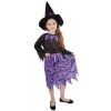 Detský kostým čarodejnice/Halloween s netopiermi a klobúkom (M) e-balenie