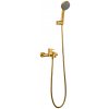 Imex ROMA vaňová batéria + sprchový set kartáčované zlato BDR001-4OC