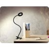 Solight LED stmievateľná stolná lampička s klipom 8W, 300lm, DC5V, nastaviteľná teplota svetla, USB [WO66-B]