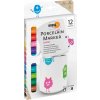 Kreul Porcelain Marker medium Junior Set Sada fixiek na keramiku 12 ks