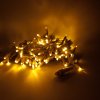 DECOLED Svetelná reťaz LED 5 m, teplá biela, 60 diód, IP67, biely kábel