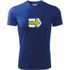 Párová turistická značka žlutá - Pánske tričko Fantasy športové - XL ( Kráľovská modrá )