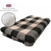 DRYBED Premium Vet Bed Káro čierny + béžový 100 x 75 cm