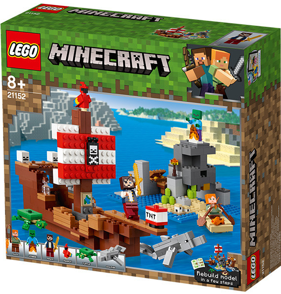 LEGO® Minecraft® 21152 Dobrodružstvo na pirátskej lodi od 60,38 € -  Heureka.sk