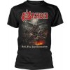 Razamataz tričko metal Saxon Hell Fire And Damnation čierna