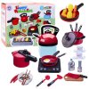 Lean Toys Detská kuchynská zostava – hrnce, jedlo a doplnky (36 dielov) Material: Plast