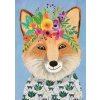 HEYE Puzzle Floral Friends: Přátelská liška 1000 dílků (30035)