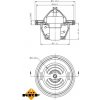Termostat chladenia NRF 725149