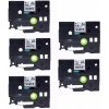 Starink Brother TZ-221 / TZe-221, 9mm x 8m, kompatibilní (černý tisk / bílý podklad) 5-PACK