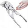 KNIPEX kliešťový kľúč XS 100mm, chrómovaný, úchop do šírky 21mm, 8604100