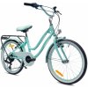 Sun Baby Dievčenský bicykel Detský bicykel od 6 rokov 20 palcový detský bicykel so 6-rýchlostným srdcovým bicyklom Shimano Heart Bike Fialová