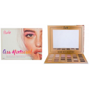 Rude Cosmetics paletka 30 očných tieňov Au Naturel 30 Eyeshadow Palette 30 g