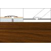 Eurofinal Prechodové lišty 8 cm x 90 cm- orech