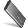 AXAGON EEM2-SG2, USB-C 3.2 Gen 2 - M.2 NVMe & SATA SSD kovový RAW box, bezšroubkový