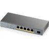 Zyxel GS1350-6HP, 6 Port managed CCTV PoE switch, long range, 60W, 802.3BT GS1350-6HP-EU0101F
