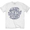 The Rolling Stones tričko Vintage 70s Logo biele