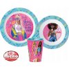 Stor Sada plastového riadu Barbie s kelímkom 3 diely