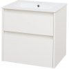 Mereo Opto, kúpeľňová skrinka s keramickým umývadlom 61cm, biela CN910