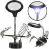 MAR-POL Tretia ruka s lupou a LED svetlom 14413