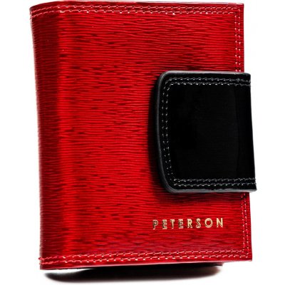 Peterson Dámska kožená peňaženka Qrulkec červená