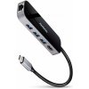 Axagon HMC-6GL, USB 3.2 Gen 1 hub, porty 3x USB-A, HDMI 4k/60Hz, RJ-45 GLAN, PD 100W, kabel USB-C 20cm HMC-6GL