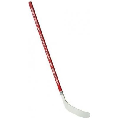 Bohemia Plastová hokejka s dýhou 147cm - pravá - červená