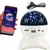 Projektor nočnej oblohy s BT reproduktorom biely