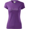 Šachové figúrky v rade - obrys - Dámske Fantasy športové (dresovina) - 2XL ( Fialová )