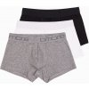 Ombre Men's cotton boxer shorts with logo - 3-pack mix šedá M Ombre 5902228955245