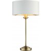 Endon | Endon 104054 - Stolná lampa HIGHCLERE 1xE14/7W/230V biela/mosadz pr. 25 cm | EN0193