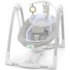 INGENUITY Hojdačka konvertibilná s adaptérom vibrujúca s melódiou Wynn™ 2v1, 0m+ do 9 kg 24x30x21 sivá