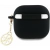 Guess 4G Charm silikónový obal pre AirPods 4 čierny GUA4LSC4EK