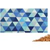 VFstyle nahrievací vankúšik s čerešňovými kôstkami 30x15 cm Triangles modré