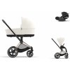 Cybex Platinum CYBEX Priam Travel Set + Cloud T Plus i-Size off white 2023 rose gold