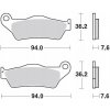 MOTO-MASTER BRZDOVÉ DOŠTIČKY KH181 SINTER METAL RACING: 12 (SINTERPRO SÉRIA)